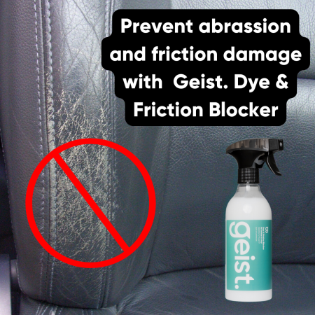 Solutie de protectie piele si vinilin GEIST. Dye & Friction Blocker